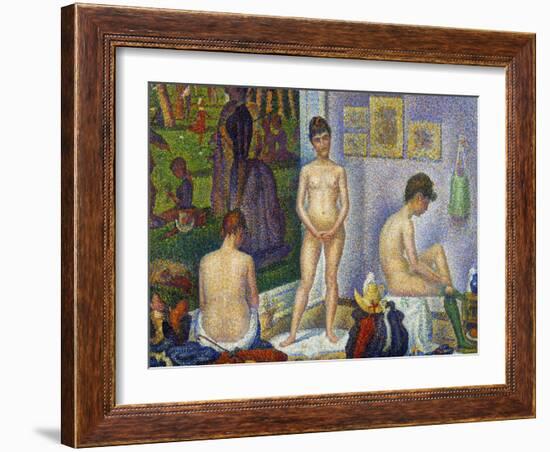 Seurat: Models, C1866-Georges Seurat-Framed Giclee Print