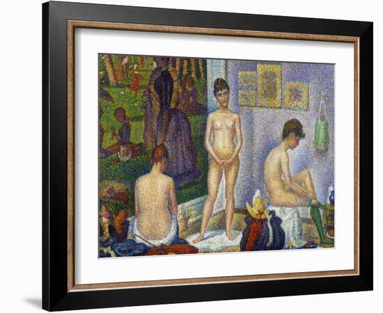 Seurat: Models, C1866-Georges Seurat-Framed Giclee Print