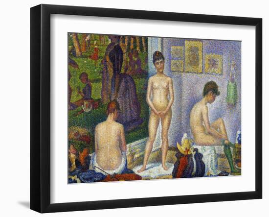 Seurat: Models, C1866-Georges Seurat-Framed Giclee Print