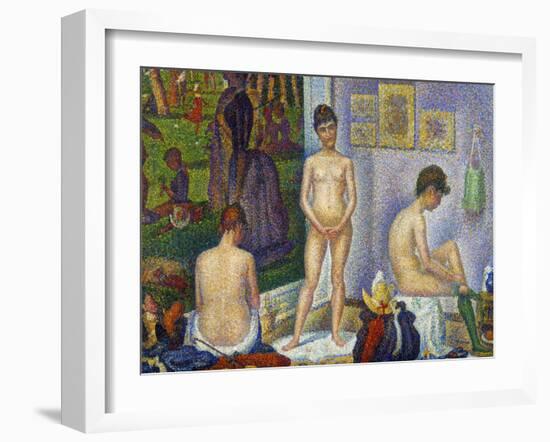 Seurat: Models, C1866-Georges Seurat-Framed Giclee Print