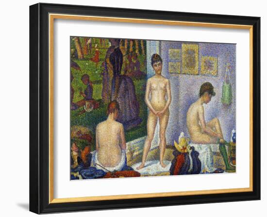 Seurat: Models, C1866-Georges Seurat-Framed Giclee Print