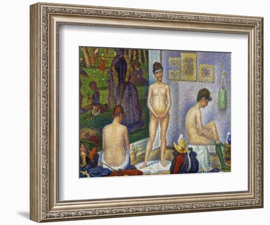 Seurat: Models, C1866-Georges Seurat-Framed Giclee Print