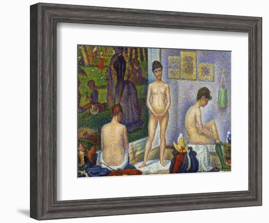 Seurat: Models, C1866-Georges Seurat-Framed Giclee Print