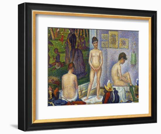 Seurat: Models, C1866-Georges Seurat-Framed Giclee Print