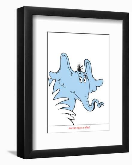 Seuss Treasures Collection I - Horton Hears a Who (white)-Theodor (Dr. Seuss) Geisel-Framed Art Print