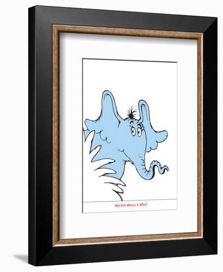 Seuss Treasures Collection I - Horton Hears a Who (white)-Theodor (Dr. Seuss) Geisel-Framed Art Print