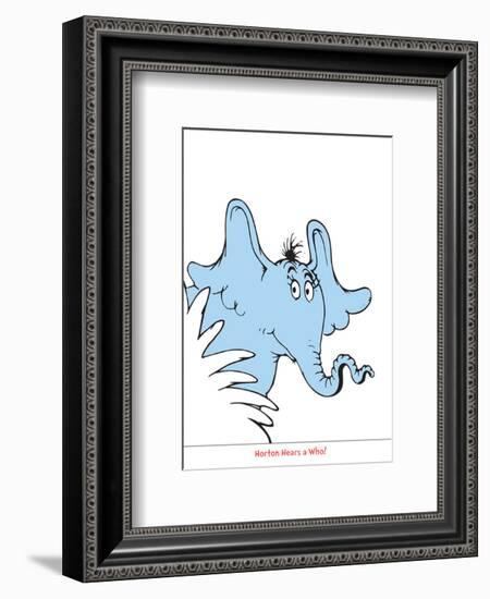 Seuss Treasures Collection I - Horton Hears a Who (white)-Theodor (Dr. Seuss) Geisel-Framed Art Print