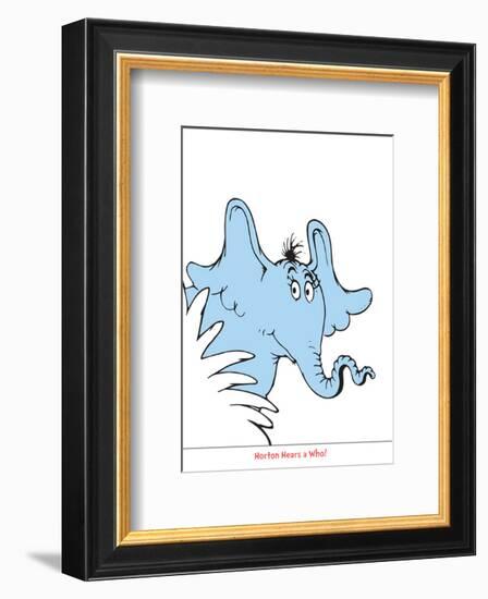 Seuss Treasures Collection I - Horton Hears a Who (white)-Theodor (Dr. Seuss) Geisel-Framed Art Print