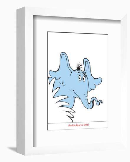 Seuss Treasures Collection I - Horton Hears a Who (white)-Theodor (Dr. Seuss) Geisel-Framed Art Print