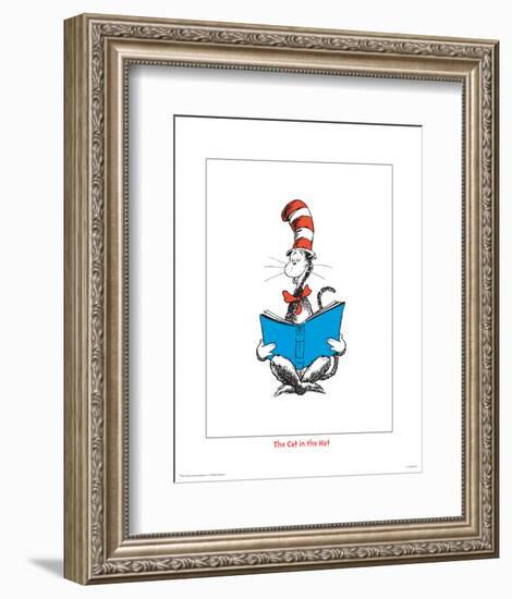 Seuss Treasures Collection III - The Cat in the Hat (white)-Theodor (Dr. Seuss) Geisel-Framed Art Print