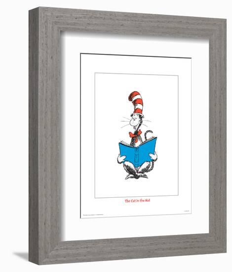 Seuss Treasures Collection III - The Cat in the Hat (white)-Theodor (Dr. Seuss) Geisel-Framed Art Print