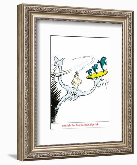 Seuss Treasures Collection IV - One Fish Two Fish Red Fish Blue Fish-Theodor (Dr. Seuss) Geisel-Framed Art Print