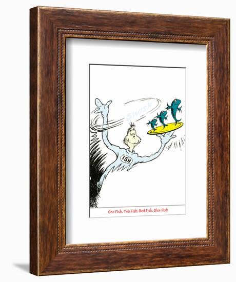 Seuss Treasures Collection IV - One Fish Two Fish Red Fish Blue Fish-Theodor (Dr. Seuss) Geisel-Framed Art Print