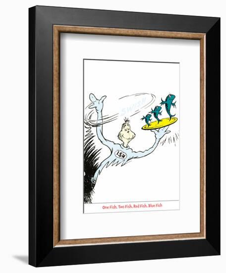 Seuss Treasures Collection IV - One Fish Two Fish Red Fish Blue Fish-Theodor (Dr. Seuss) Geisel-Framed Art Print