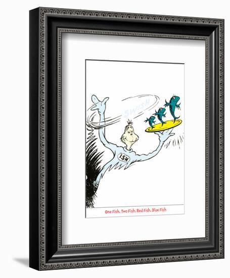 Seuss Treasures Collection IV - One Fish Two Fish Red Fish Blue Fish-Theodor (Dr. Seuss) Geisel-Framed Art Print