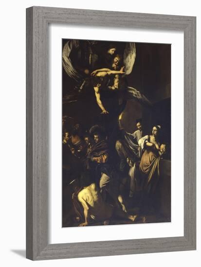 Seven Acts of Mercy-Caravaggio-Framed Art Print