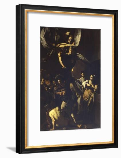 Seven Acts of Mercy-Caravaggio-Framed Art Print