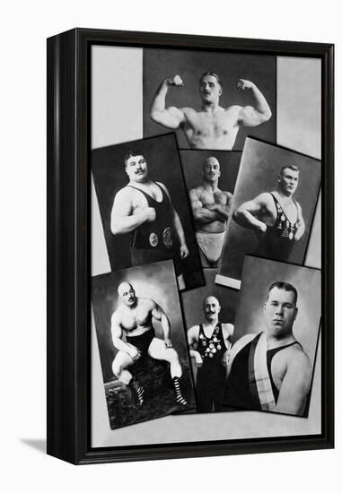 Seven Bodybuilding Champions-null-Framed Stretched Canvas