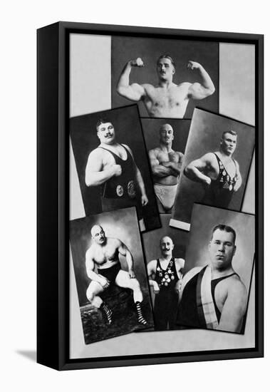 Seven Bodybuilding Champions-null-Framed Stretched Canvas