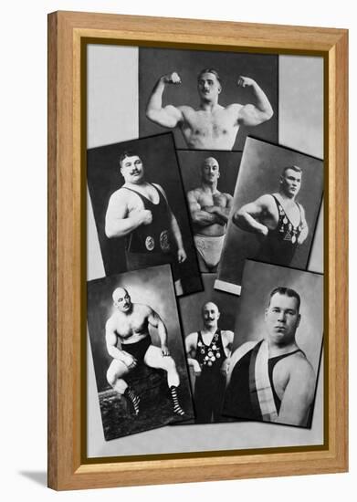 Seven Bodybuilding Champions-null-Framed Stretched Canvas