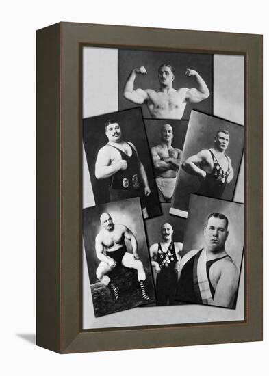 Seven Bodybuilding Champions-null-Framed Stretched Canvas
