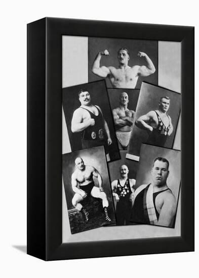 Seven Bodybuilding Champions-null-Framed Stretched Canvas