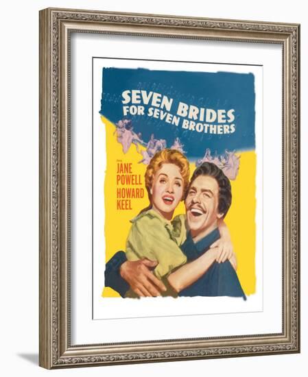 Seven Brides for Seven Brothers, 1954-null-Framed Art Print