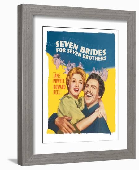 Seven Brides for Seven Brothers, 1954-null-Framed Art Print