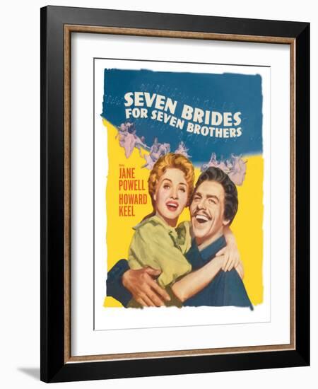 Seven Brides for Seven Brothers, 1954-null-Framed Art Print