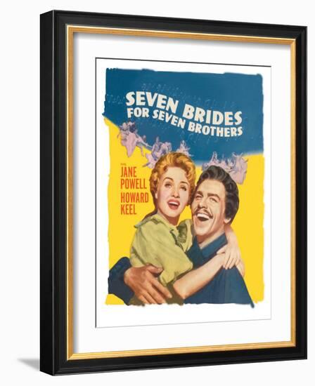 Seven Brides for Seven Brothers, 1954-null-Framed Art Print