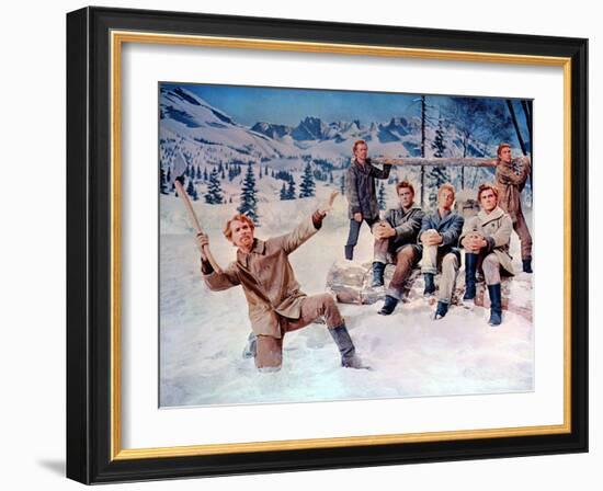 Seven Brides For Seven Brothers, 1954-null-Framed Photo