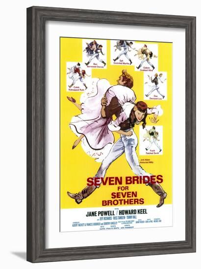 Seven Brides for Seven Brothers, 1954-null-Framed Art Print