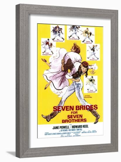 Seven Brides for Seven Brothers, 1954-null-Framed Art Print