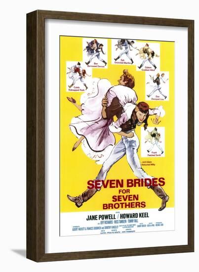 Seven Brides for Seven Brothers, 1954-null-Framed Art Print