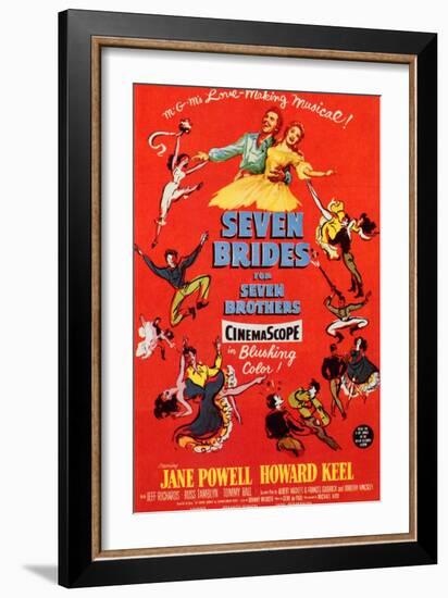 Seven Brides for Seven Brothers, 1954-null-Framed Art Print