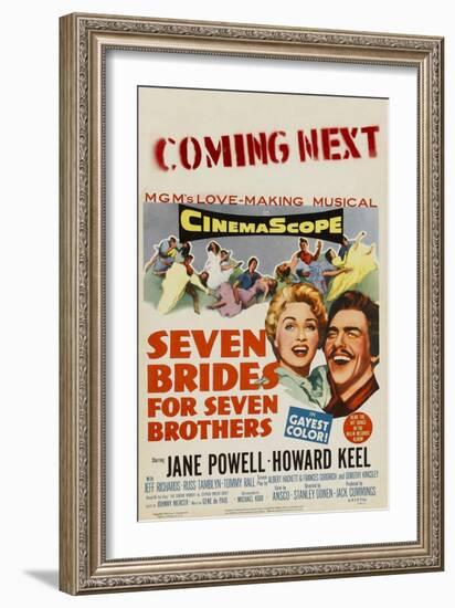 Seven Brides for Seven Brothers, 1954-null-Framed Art Print