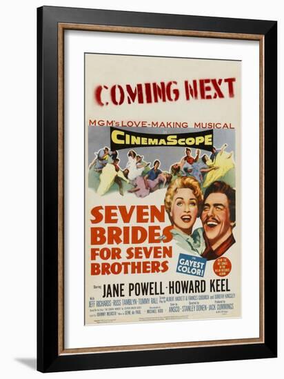 Seven Brides for Seven Brothers, 1954-null-Framed Art Print