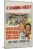 Seven Brides for Seven Brothers, 1954-null-Mounted Art Print