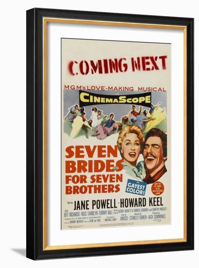 Seven Brides for Seven Brothers, 1954-null-Framed Art Print