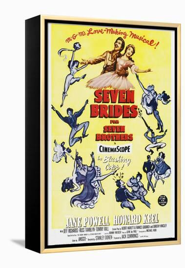 Seven Brides for Seven Brothers, 1954-null-Framed Premier Image Canvas