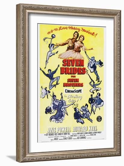 Seven Brides for Seven Brothers, 1954-null-Framed Giclee Print