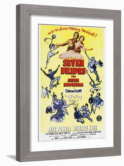 Seven Brides for Seven Brothers, 1954-null-Framed Giclee Print