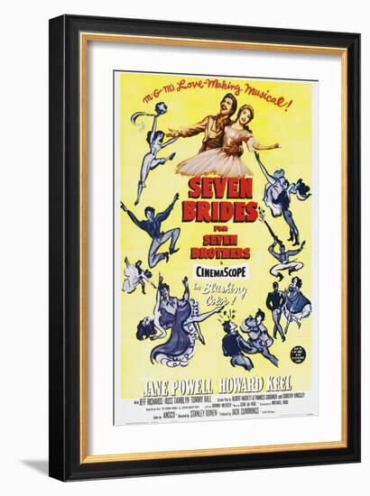 Seven Brides for Seven Brothers, 1954-null-Framed Giclee Print