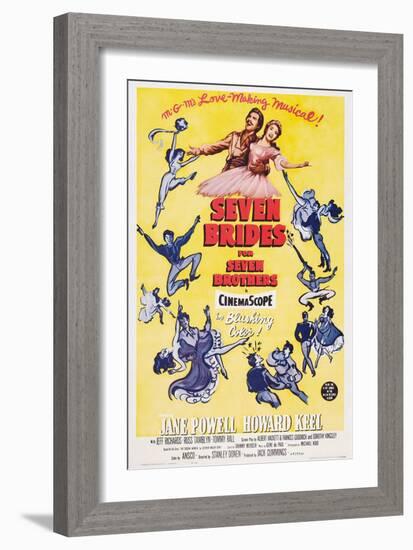 Seven Brides for Seven Brothers, 1954-null-Framed Art Print