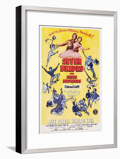 Seven Brides for Seven Brothers, 1954-null-Framed Art Print