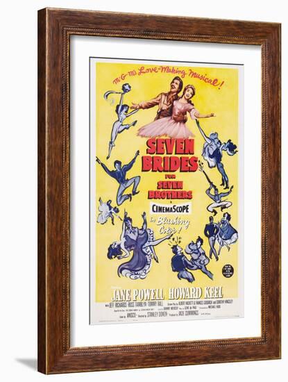 Seven Brides for Seven Brothers, 1954-null-Framed Art Print