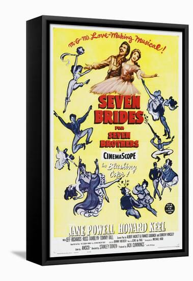 Seven Brides for Seven Brothers, 1954-null-Framed Stretched Canvas