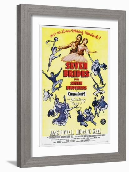 Seven Brides for Seven Brothers, 1954-null-Framed Art Print