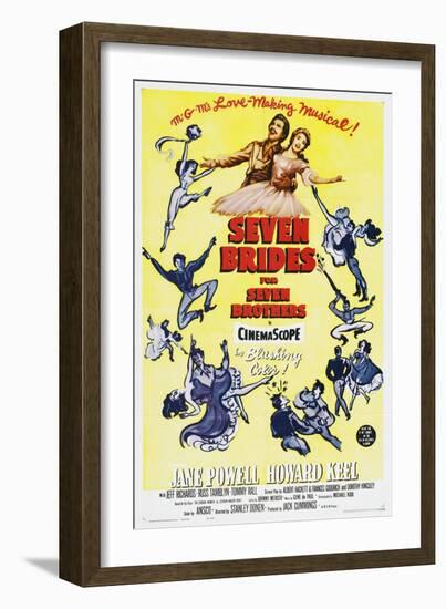 Seven Brides for Seven Brothers, 1954-null-Framed Art Print