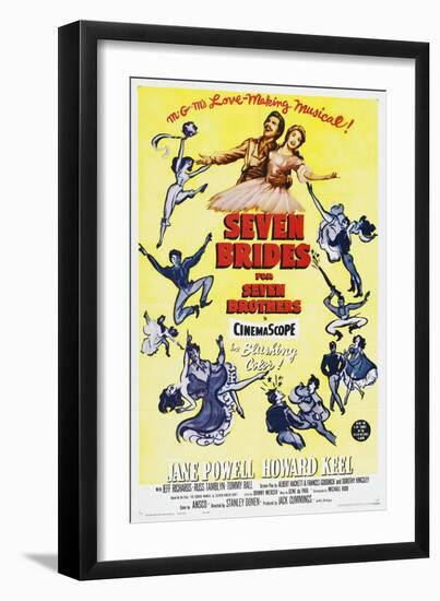 Seven Brides for Seven Brothers, 1954-null-Framed Art Print